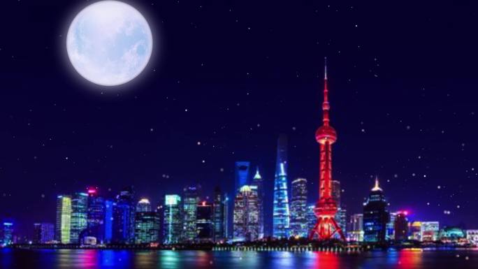 《月光下的中国》朗诵背景视频