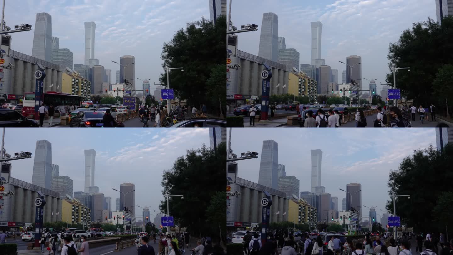 北京延时街景车流