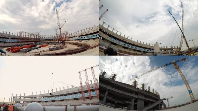 大型足球体育场馆施工延时洛阳奥体中心