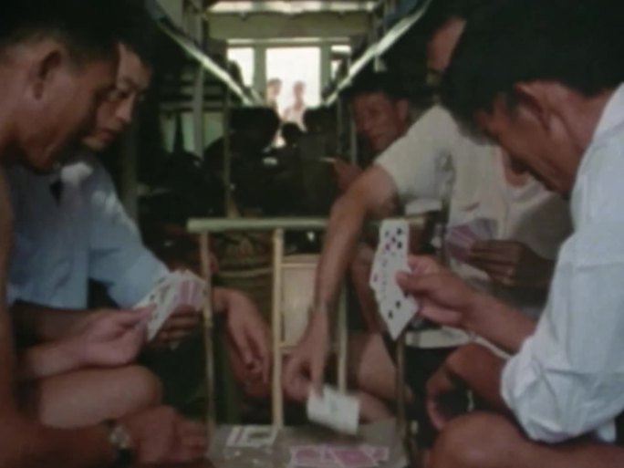七八十年代 重庆 客船 娱乐活动 打牌