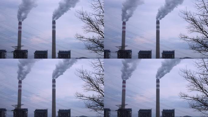 火力发电厂海边煤炭发电
