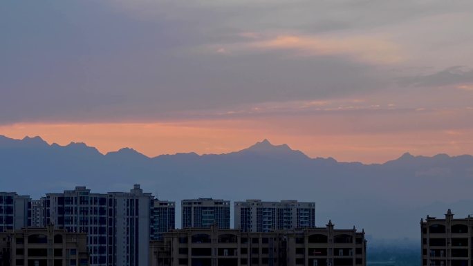 广汉市城市风景延时视频