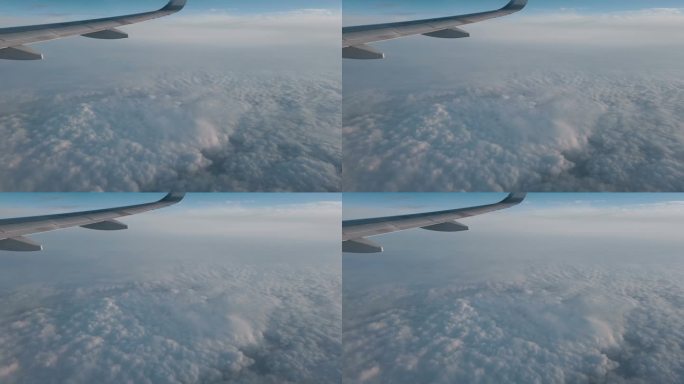 飞过云端航空公司客机旅途