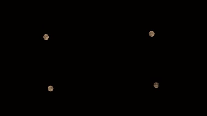 中秋月圆之夜十五的月亮升起延时摄影HD