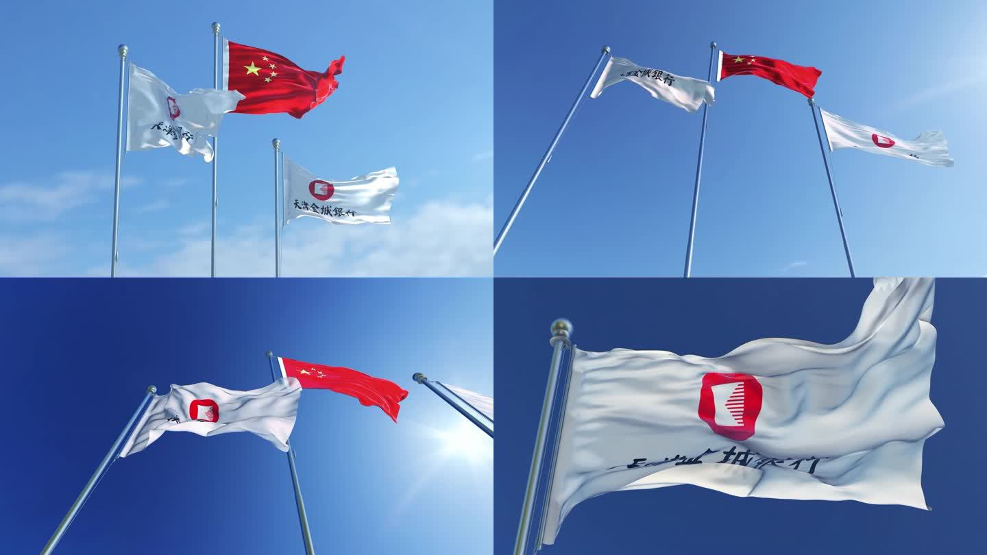 天津金城银行旗帜