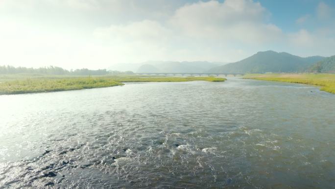 河流 山水中国 河滩 山水