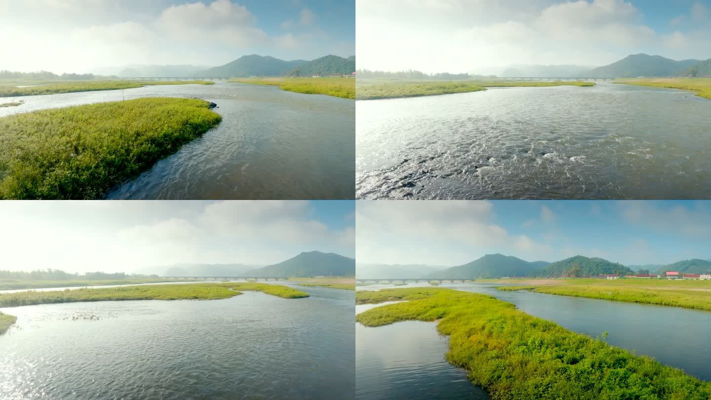 河流 山水中国 河滩 山水