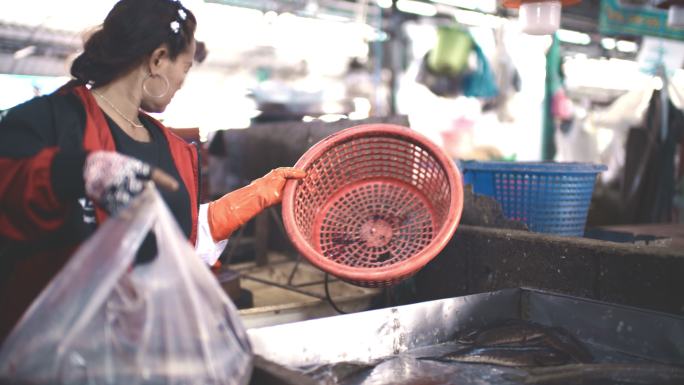 生食市场，曼谷/泰国