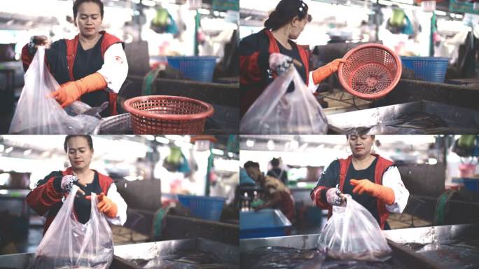 生食市场，曼谷/泰国