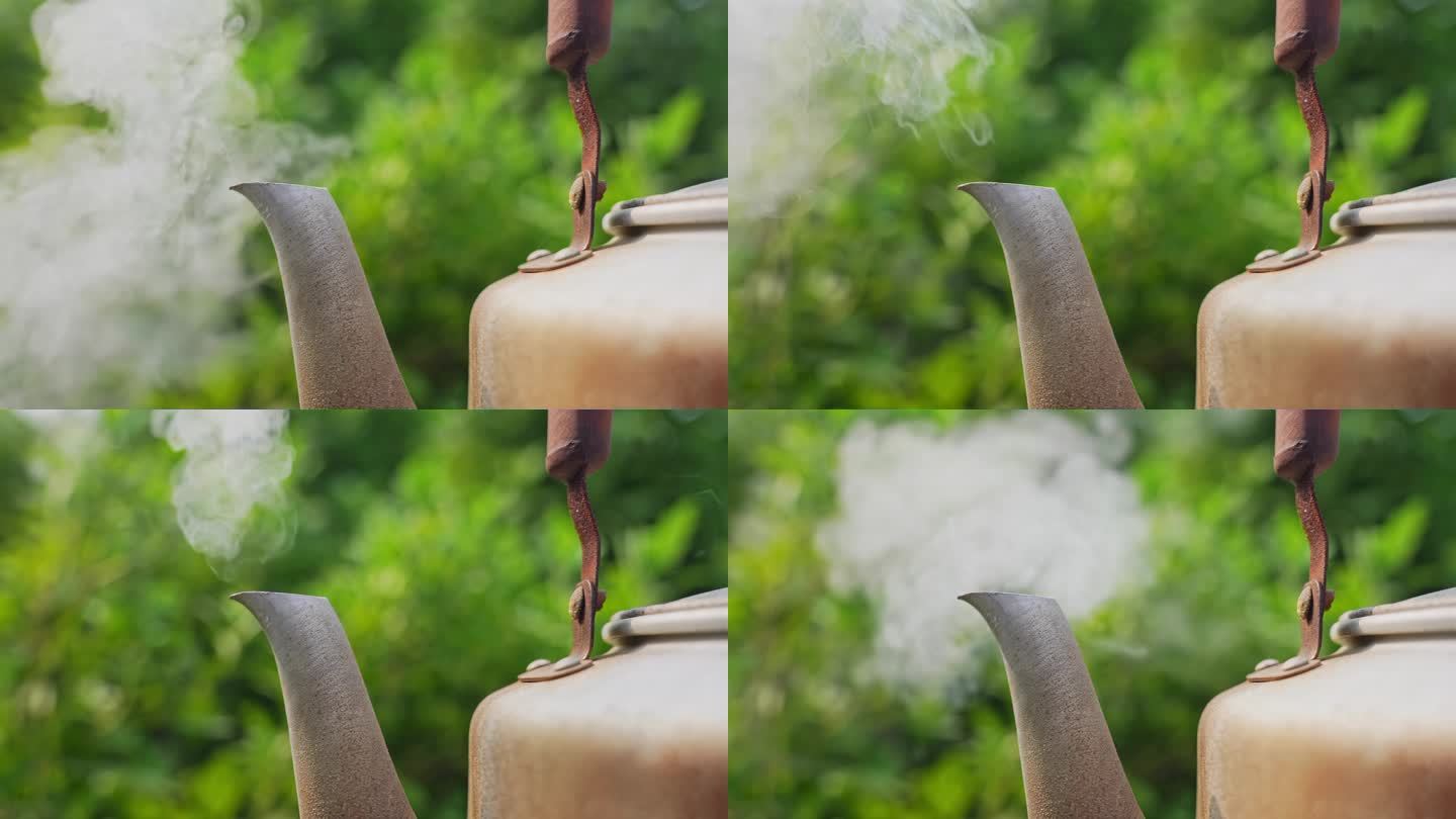农村小院的烟火气—茶壶水开