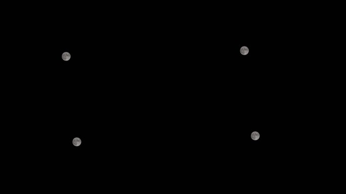 中秋月亮实拍延时4K