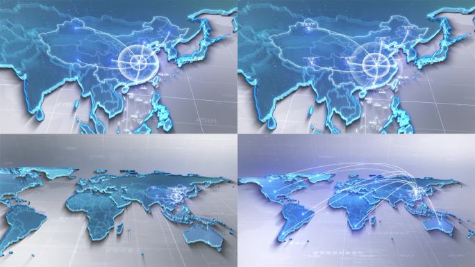 湖北地图辐射+中国地图+世界地图