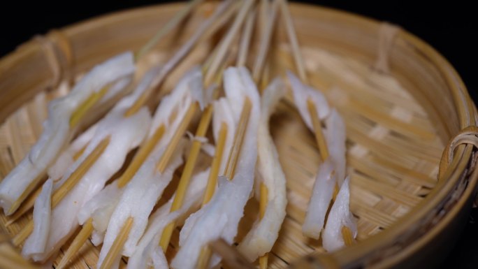 黄喉板筋串小串肉串钵钵鸡炸串烤串美食
