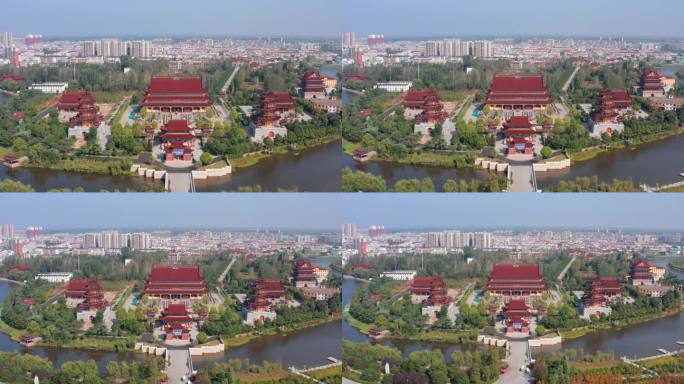 航拍驻马店汝南市南海禅寺