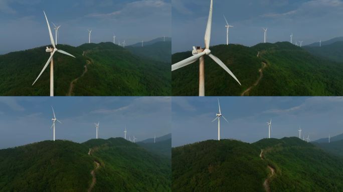 风力发电大风车华润电能