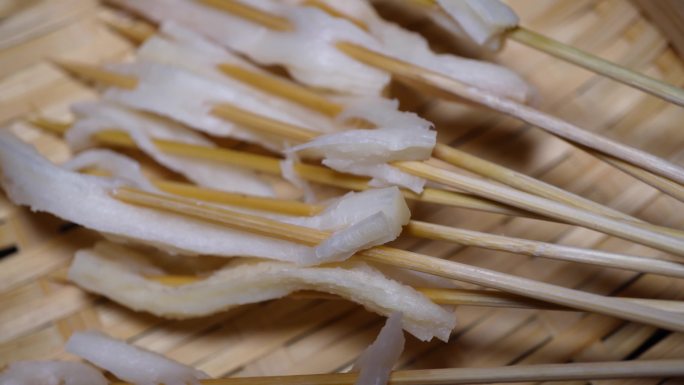黄喉板筋串小串肉串钵钵鸡炸串烤串美食
