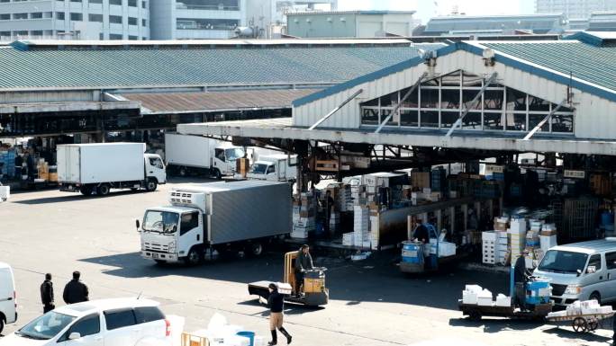 城市交通东京鱼市集市