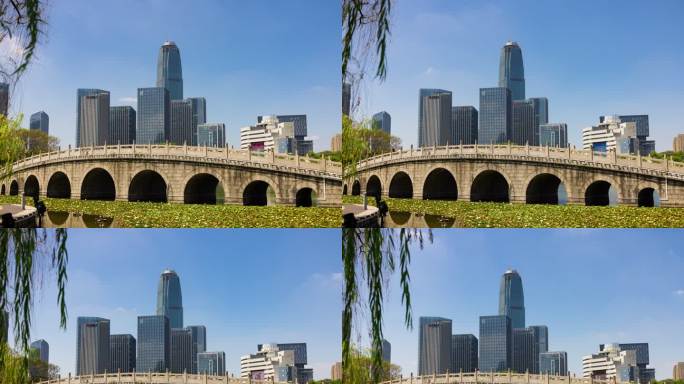 8k台州椒江市民广场桥及CBD中心