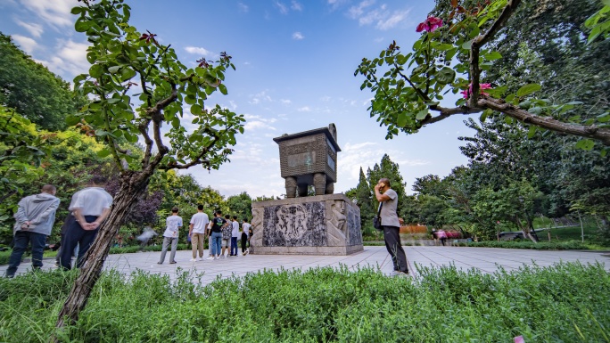 郑州杜岭方鼎推镜头逆光延时-8K