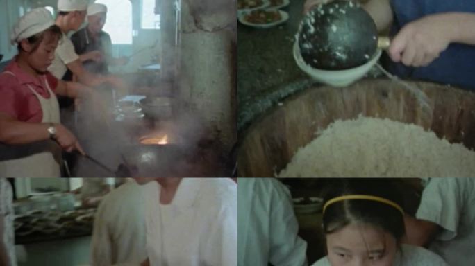 七八十年代 四川 重庆 轮船 做饭 盛饭