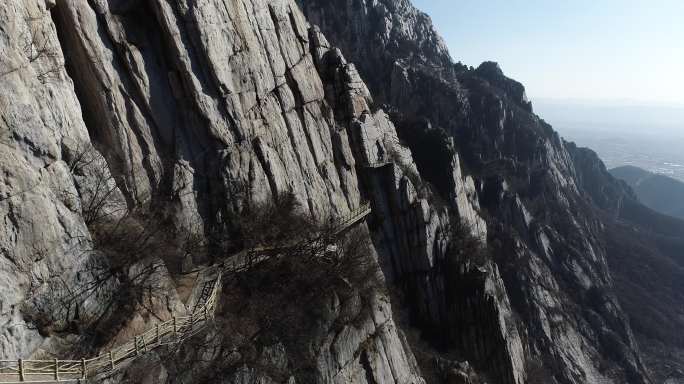 河南郑州登封嵩山少林寺三皇寨航拍