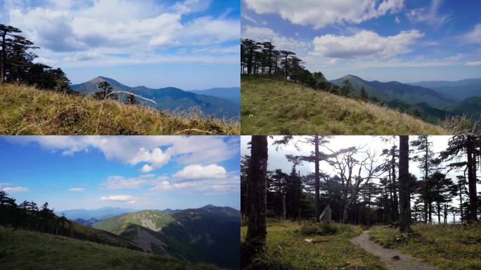 秦岭大梁，山顶延时，秦朗天气，云彩延时