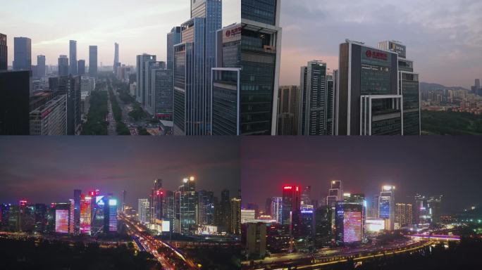 4K深圳南山科技园航拍视频
