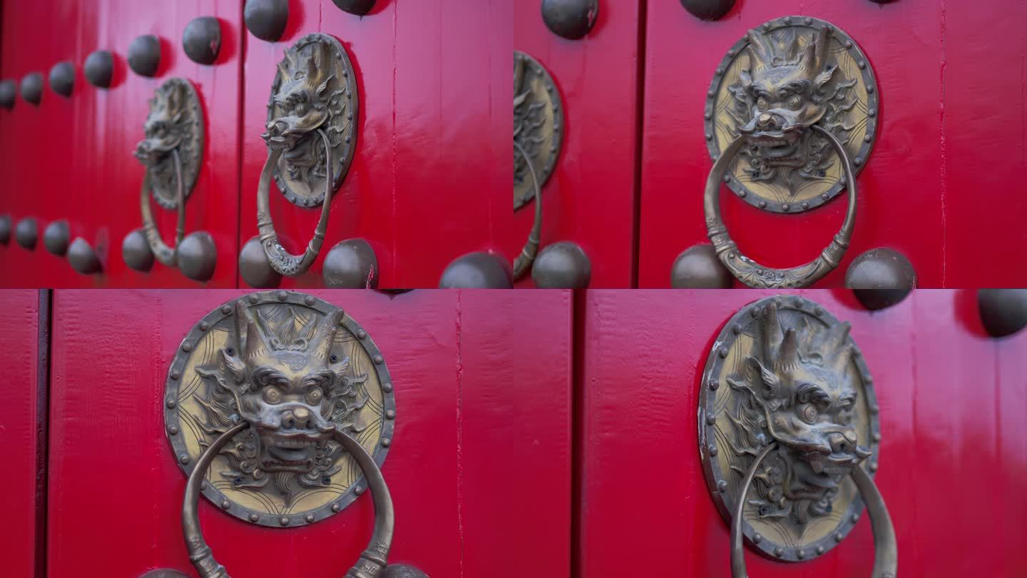 朱红色的城门
