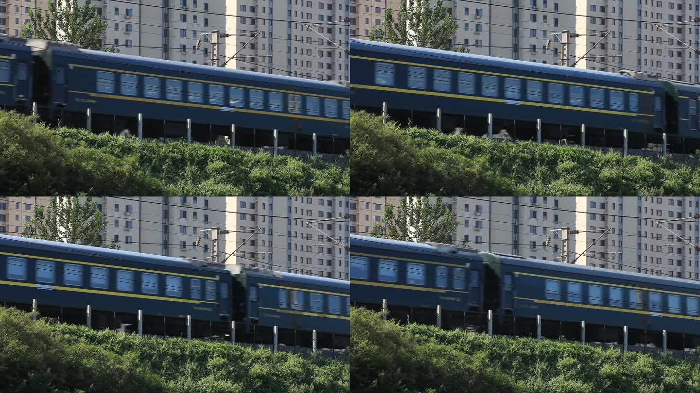和谐型复兴号韶山9型机车火车运行铁路片头