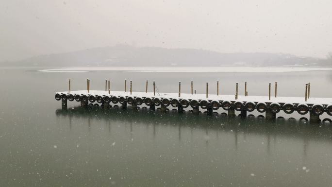 北京颐和园冬季大雪视频