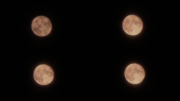 4k 中秋 月亮 朦胧 云彩1