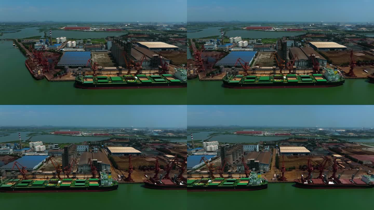码头港口航拍视频