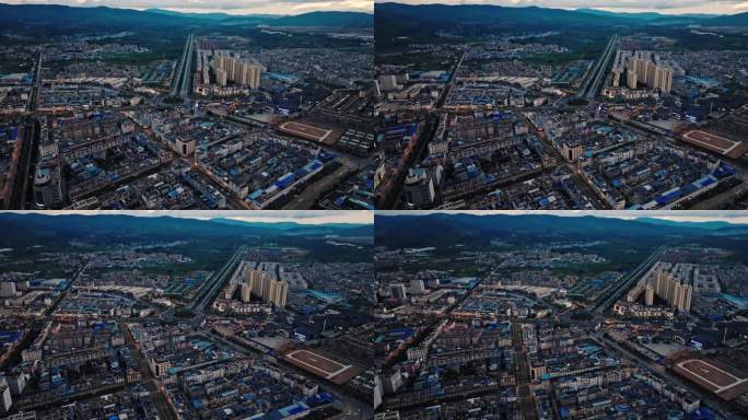 【正版素材】玉溪江川区航拍0632