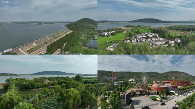 金牛湖风景区 野生动物园 水库湖水 湖面