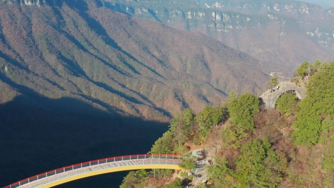 航拍神农架天燕景区