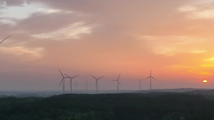 夕阳风车