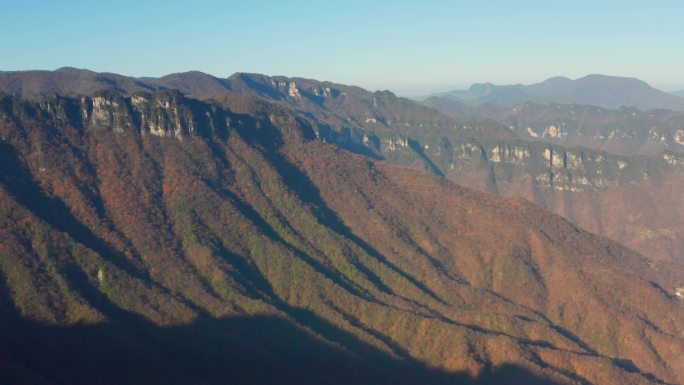 航拍神农架天燕景区