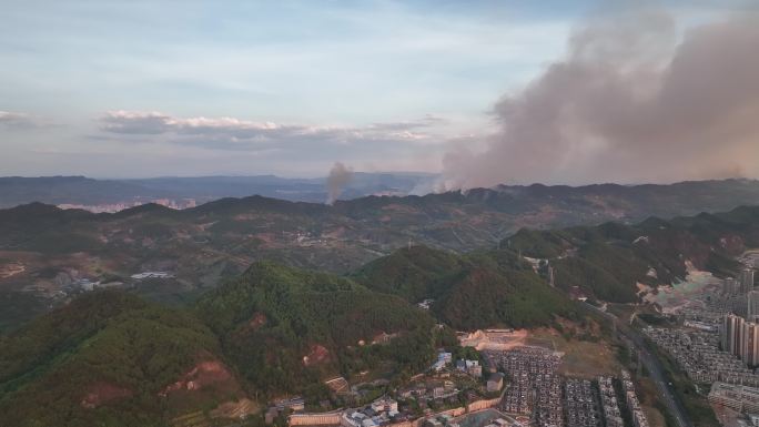 巴南森林火灾重庆火灾重庆山火