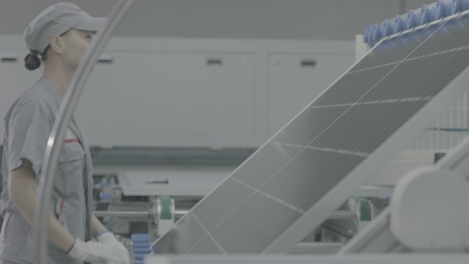 先进制造高科技太阳能面板晶片面板检测中景