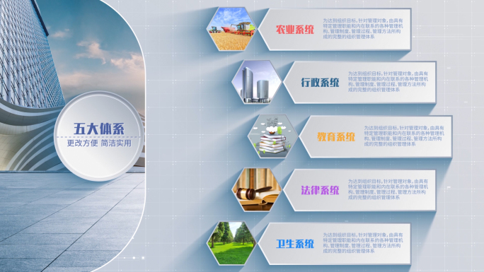 左右总分图文分类模板