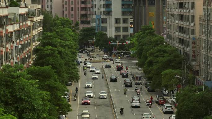 广东肇庆德庆县龙母大街牌坊全貌