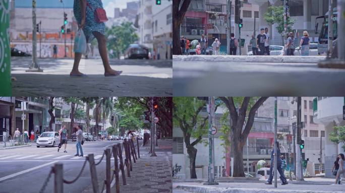 1080P巴西圣保罗街道人文视频
