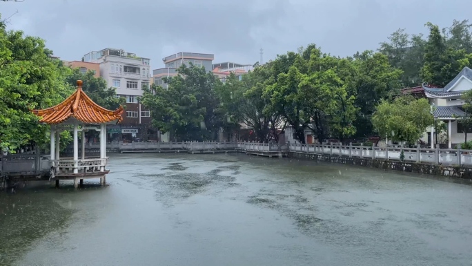 广州黄埔长洲岛台风天雨天船运停航长洲码头