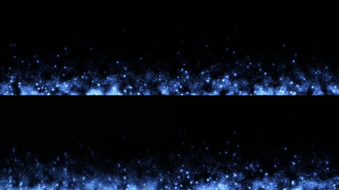 蓝色发光粒子上升无缝循环mp4视频素材
