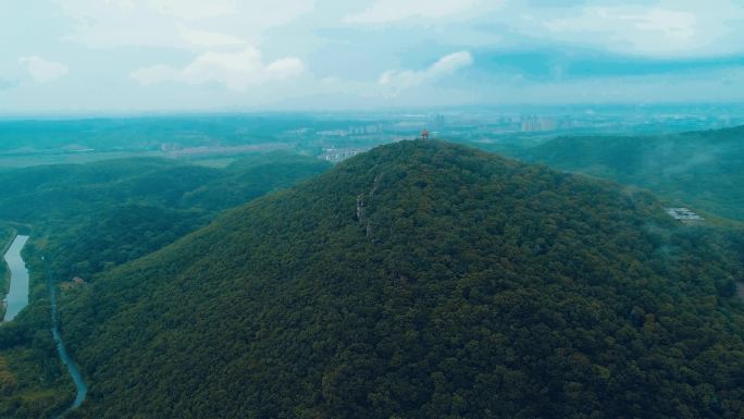 航拍沈阳棋盘山