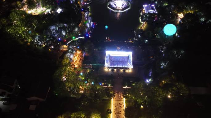 盘门塔 夜景 延迟 灯关秀