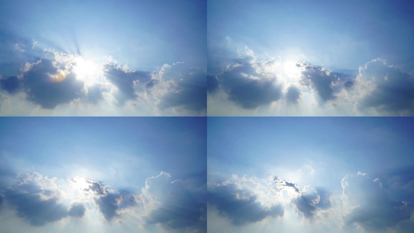 云遮日延时速度时间变化耶稣光自然现象