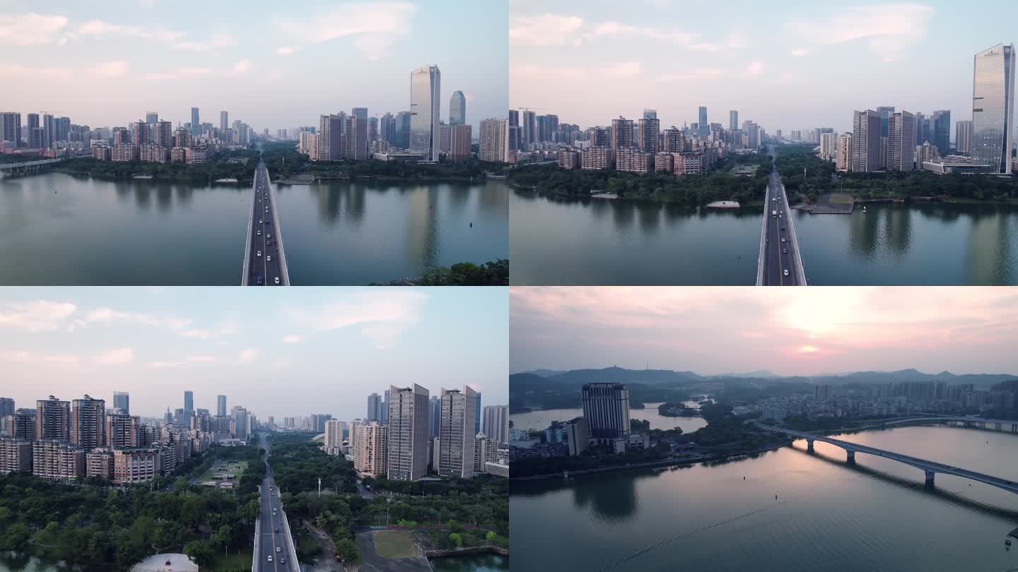 【原创4K】航拍惠州地标东江惠州大桥