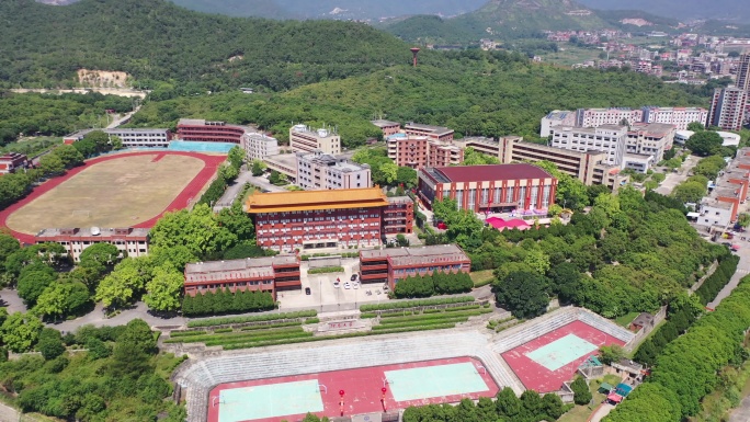 福建省泉州市洛江区马甲镇仰恩大学航拍校园