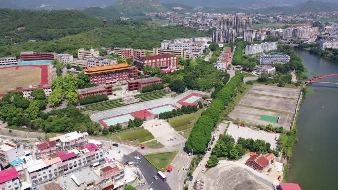 福建省泉州市洛江区马甲镇仰恩大学航拍校园